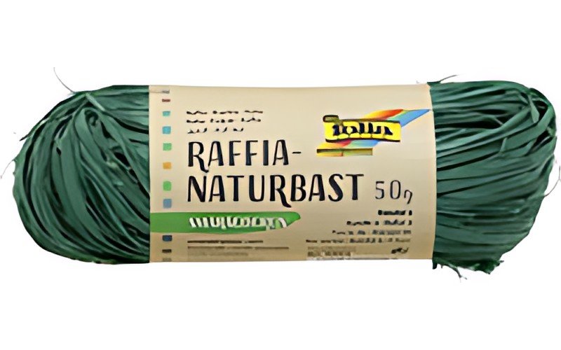 folia Raphia naturel, 50 g, vert émeraude