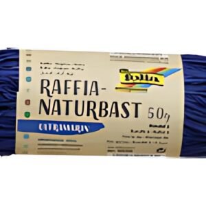 folia Raphia naturel, 50 g, bleu outremer