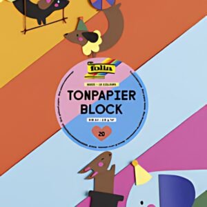 folia Bloc de papier de couleur, A4, 130 g/m2, 20 feuilles