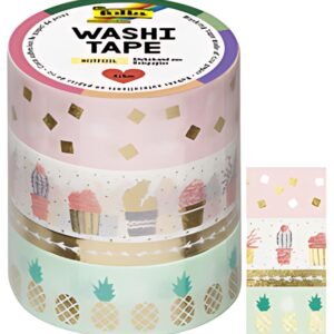 folia Rubans autocollants déco Washi-Tape HOTFOIL OR