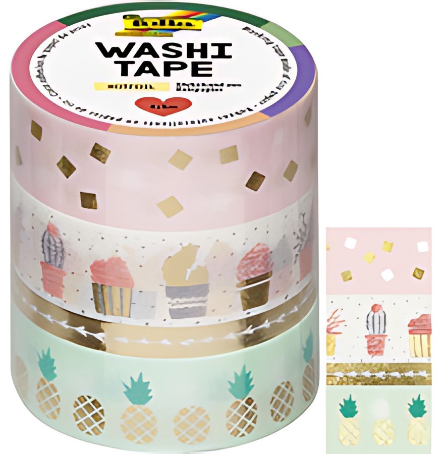 folia Rubans autocollants déco Washi-Tape HOTFOIL OR