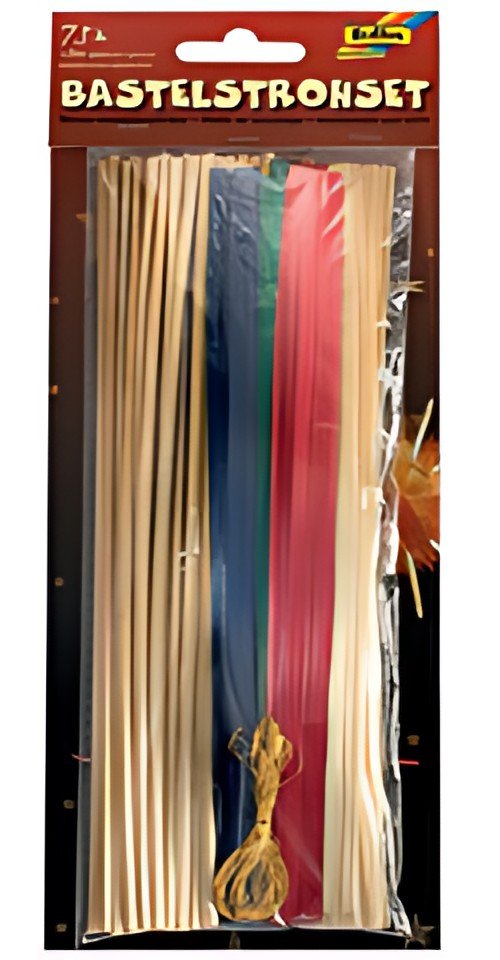 folia Kit de pailles de bricolage, 75 pièces, pailles +