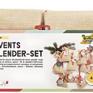 folia Kit calendrier de l'Avent, sac de jute, naturel