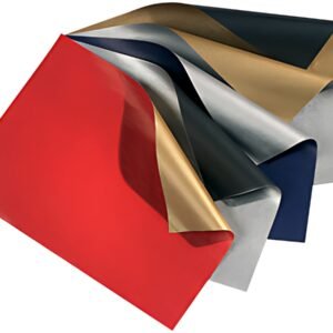 folia Papier cadeau de Noel "Bicolor", bleu/argent