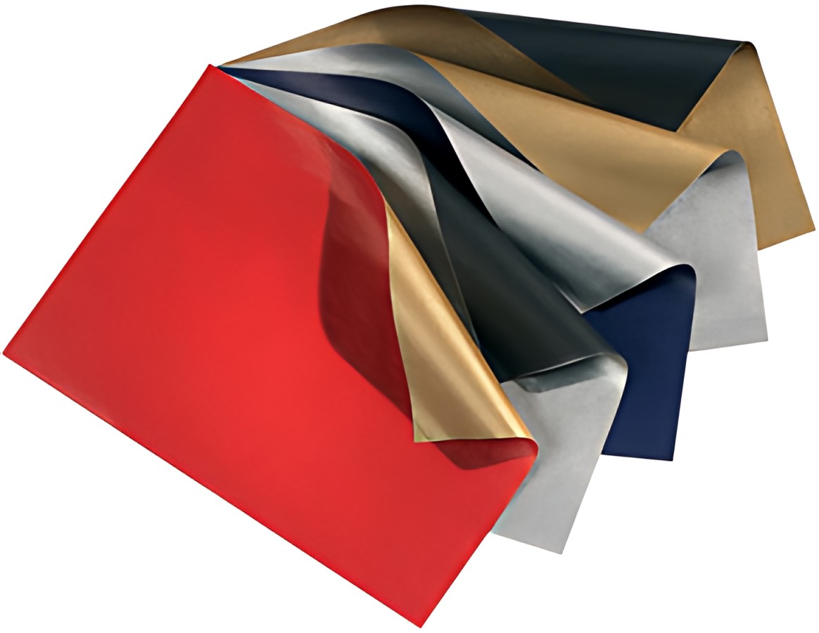 folia Papier cadeau de Noel "Bicolor", bleu/argent