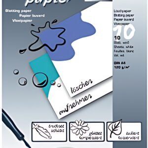 folia Papier buvard, A4, 120 g/m2, blanc