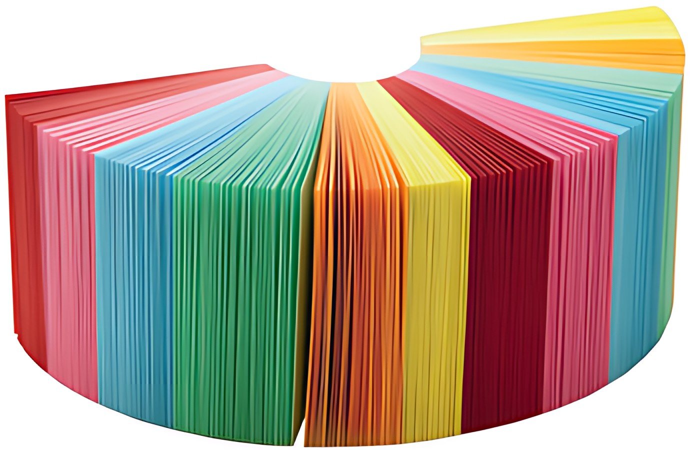 folia Bloc cube / bloc notes, 90 x 90 x 90 mm, coloré