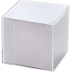 folia Bloc cube avec boîtier, plastique, transparent