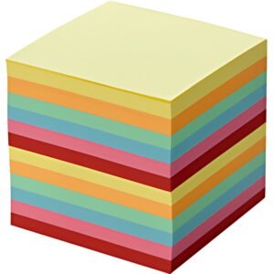 folia Bloc cube, 90 x 90 mm, 700 feuilles, coloré
