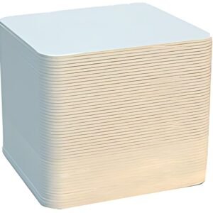 folia Cartons à bière à décorer, uni, carré, 93 x 93 mm