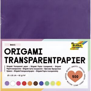 folia Papier transparent pour le pliage, 200 x 200 mm
