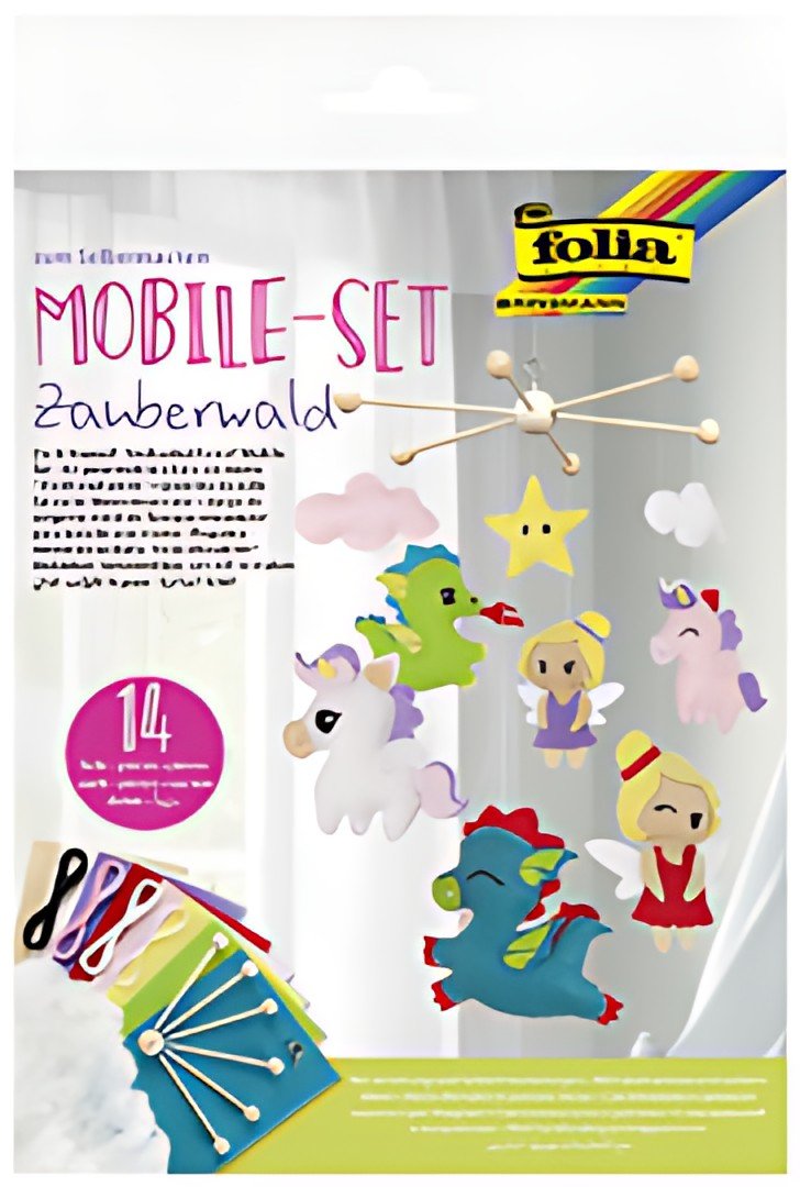 folia Set pour mobile "forêt enchantée", 14 pièces