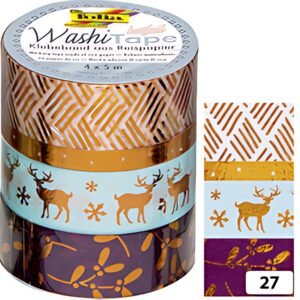 folia Rubans autocollants Noël Washi-Tape HOTFOIL CUIVRE II