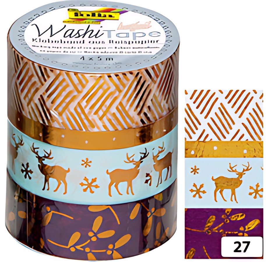 folia Rubans autocollants Noël Washi-Tape HOTFOIL CUIVRE II