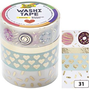 folia Rubans autocollants déco Washi-Tape HOTFOIL OR II
