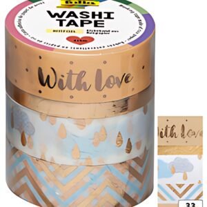 folia Rubans autocollants déco Washi-Tape HOTFOIL OR ROSE II
