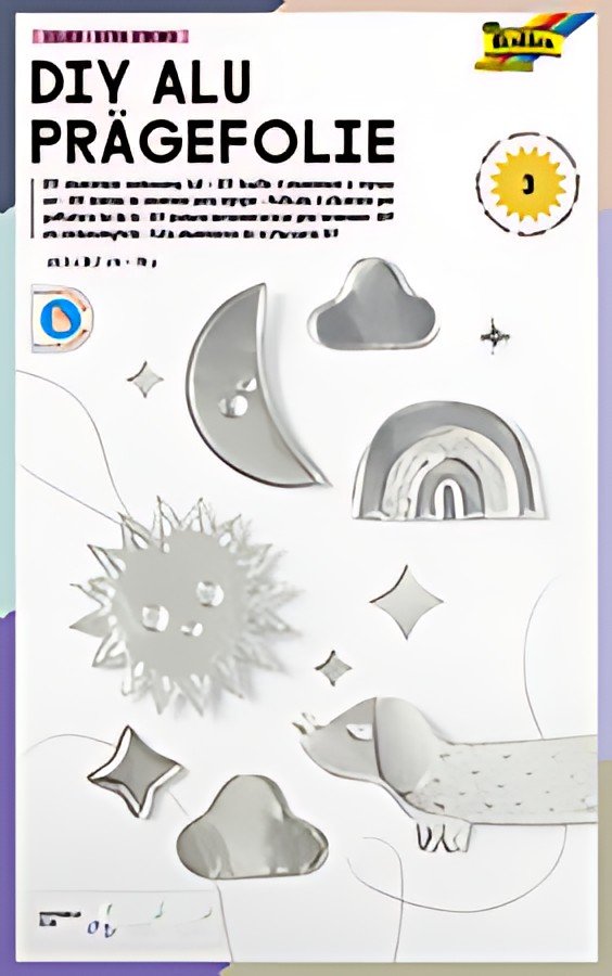 folia Pochette de métal à repousser, 185 x 290 mm, argent