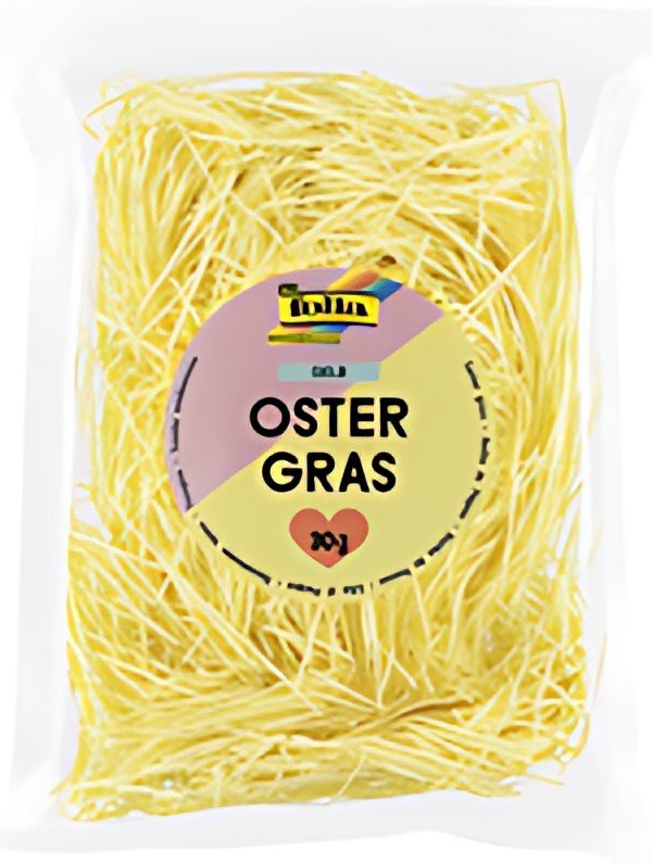 folia Herbe de décoration/herbe de Paques, 30 g, jaune