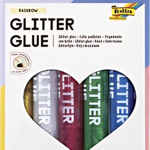 folia Colle pailletée " Glitterglue", 9,5 ml, couleurs