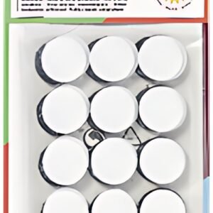 folia Pastilles auto-agripantes, rondes, 20 mm, noir / blanc