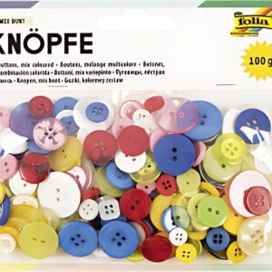 folia Set de boutons, 100 g, assorti