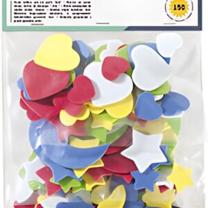 folia Pièces estampées caoutchouc mousse, 150 pièces assorti