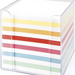 folia Bloc cube avec boîtier, plastique, transparent