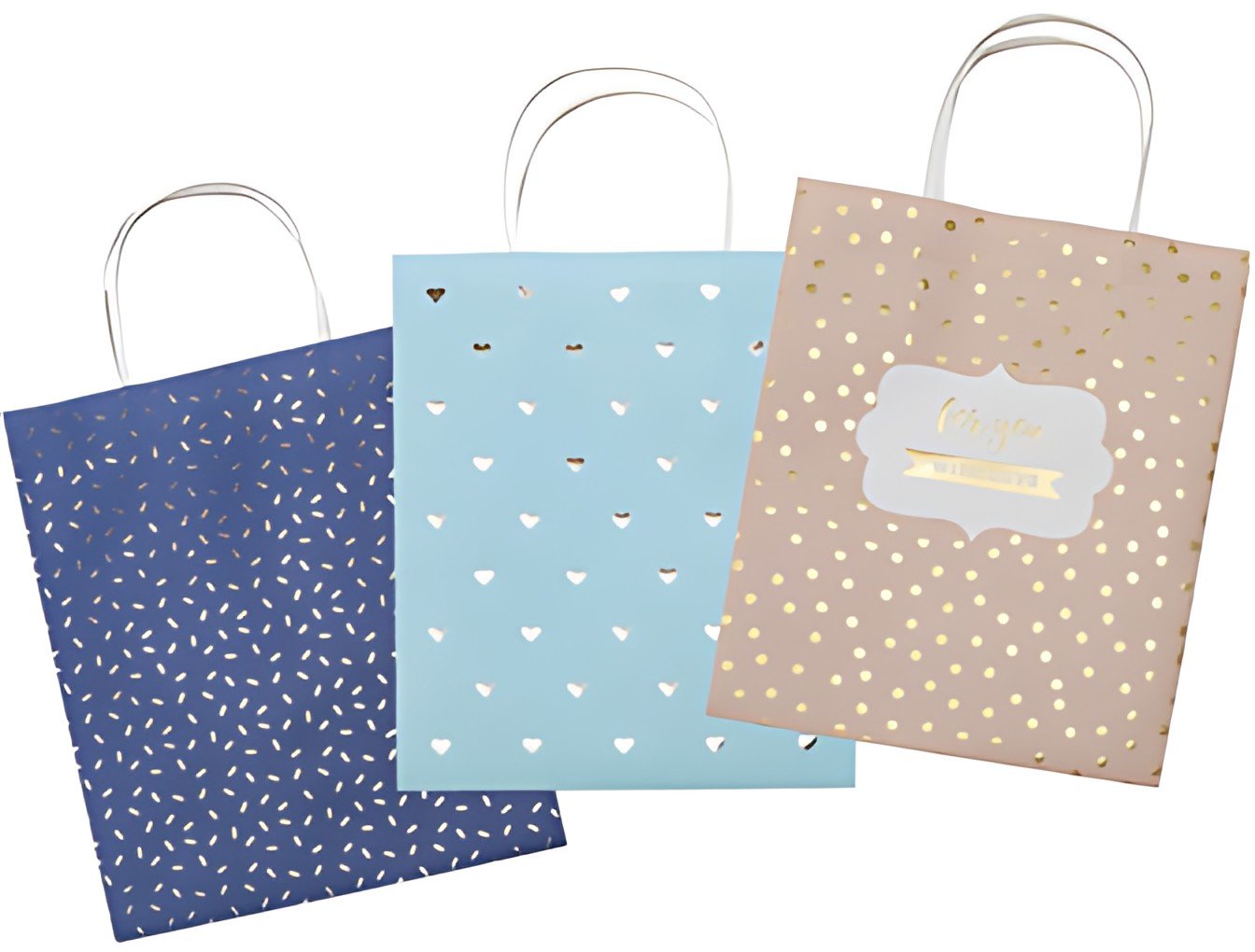 folia Sacs en papier HOTFOIL,papier kraft, 120 x 55 x 150 mm