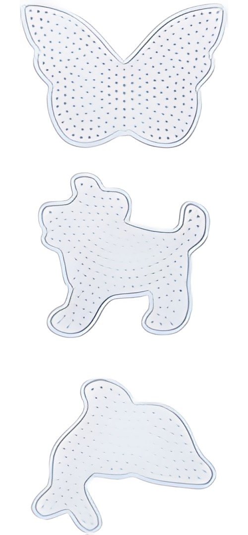 folia Plaques pour perles à repasser MONDE ANIMAL, assorti