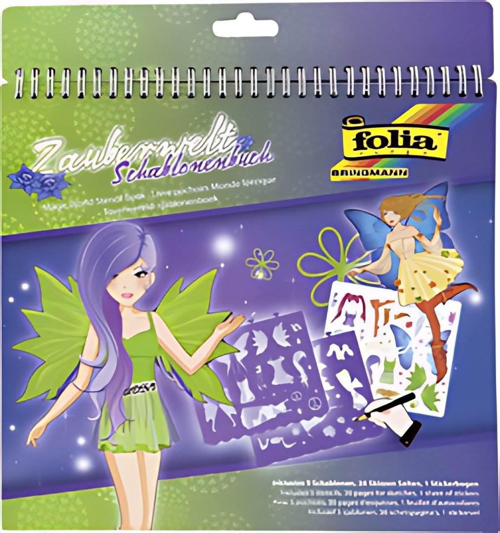 folia Livre pochoir "Monde magique", grand