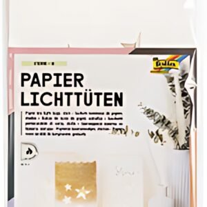 folia Sachet de papier photophore "étoiles", grand, papier