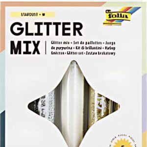 folia Set de paillettes avec colle déco incluse, couleurs
