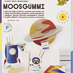 folia Caoutchouc mousse pailletté, 200 x 290 mm, 5 feuilles