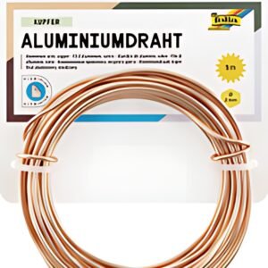 folia Fil de bricolage en aluminium, 2 mm x 5 m, cuivre