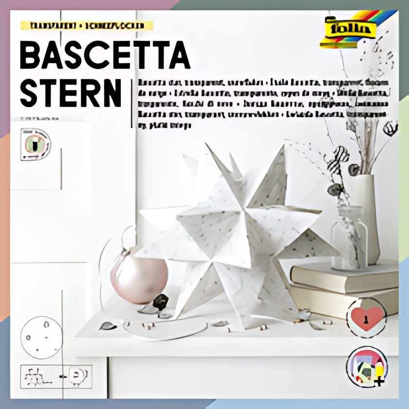 folia Feuilles de papier pour étoile Bascetta transparente
