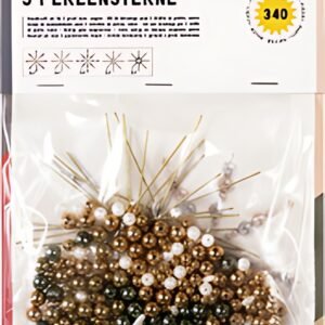folia Kit d'étoiles en perles, 340 pièces, cuivre