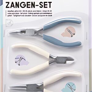 folia Set de pinces pour pierres décoratives, 3 pièces, bleu