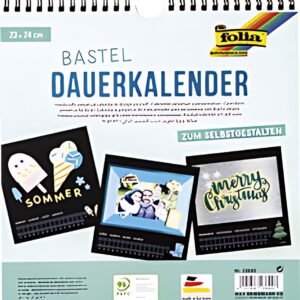 folia Calendrier mural créatif, 230 x 240 mm, noir