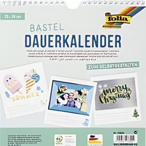 folia Calendrier mural créatif, 230 x 240 mm, blanc
