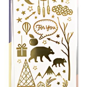 folia Sticker en relief NOEL, format feuille: 100 x 240 mm