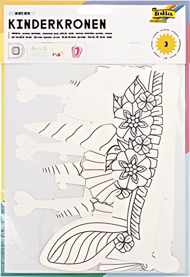 folia Kit de chapeaux pour enfant "CONTE", carton, blanc