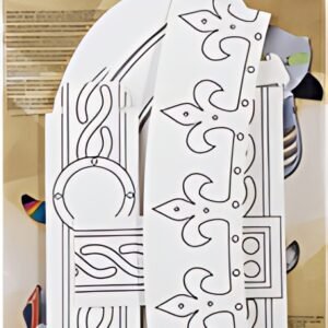folia Kit de chapeaux pour enfants "AVENTURE", carton, blanc
