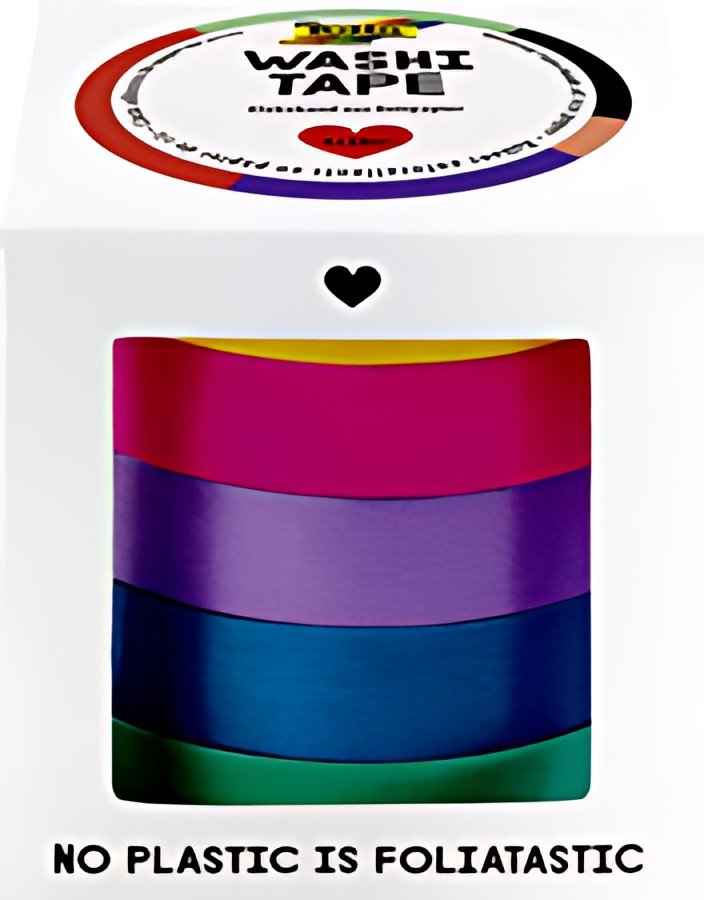 folia Ruban adhésif décoratif Washi-Tape UNI BASIC, kit de 5