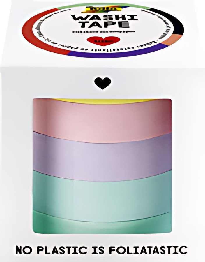 folia Ruban adhésif décoratif Washi-Tape UNIPASTEL, kit de 5