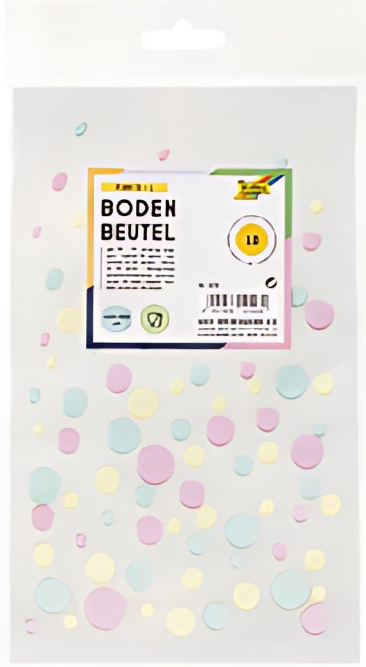 folia Sachet à fond plat "Pois", dimensions: (L)115x(H)190mm