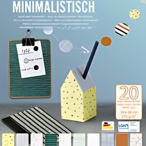 folia Bloc de papier à motifs "Minimaliste", 240 x 340 mm