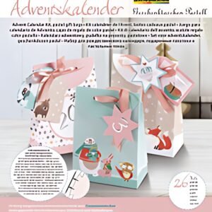 folia Calendier de l'Avent "Boîte cadeau pastel", 26 pièces