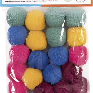 folia Pompon en laine "Party", 24 pièces, assorti