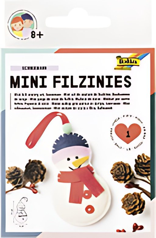 folia Mini kit de feutrine "Filzinies", bonhomme de neige
