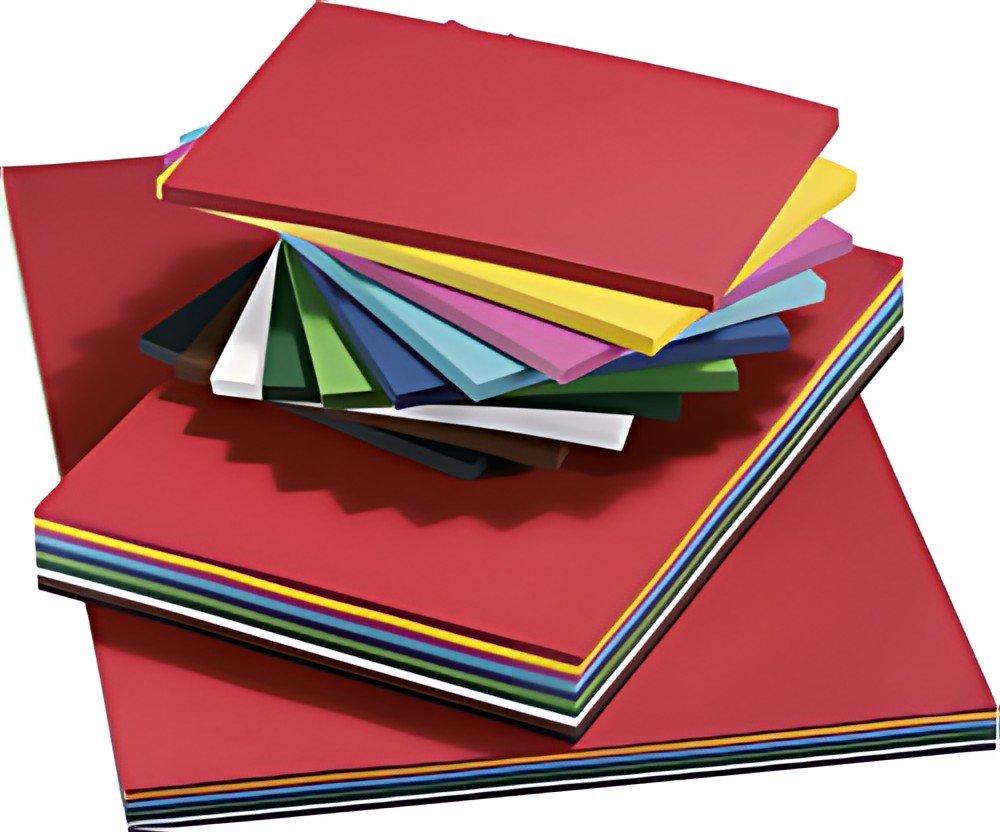 folia Carton de couleur, A4, 160 g/m2, lisse, assorti